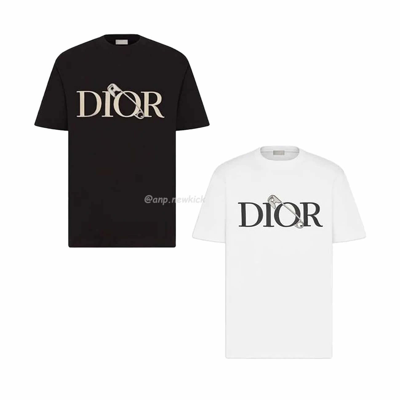 Dior Knitted Crewneck Short Sleeve For Men Black White (1) - www.newkick.org